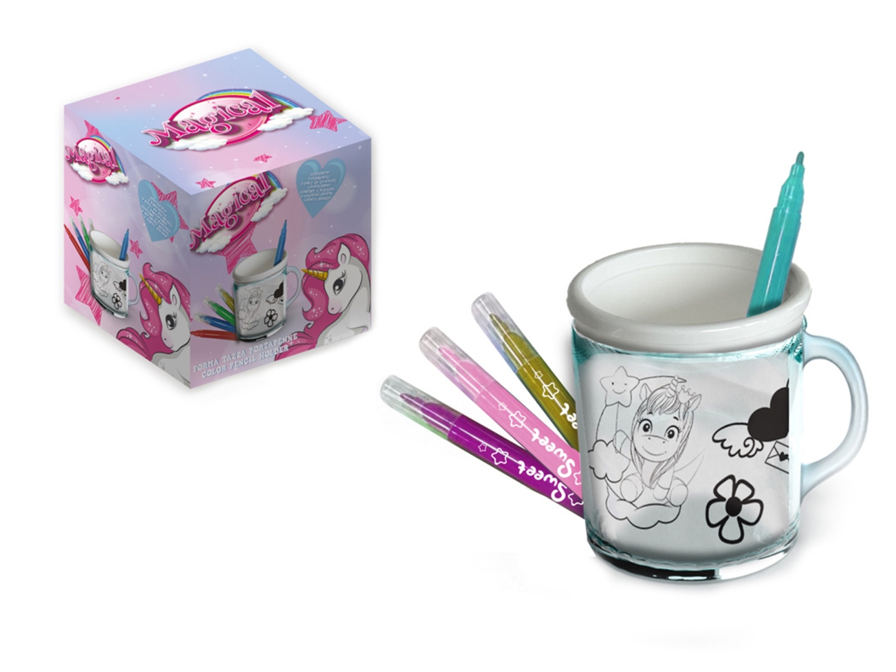 COLOURING HOLDER UNICORNO UNI0911