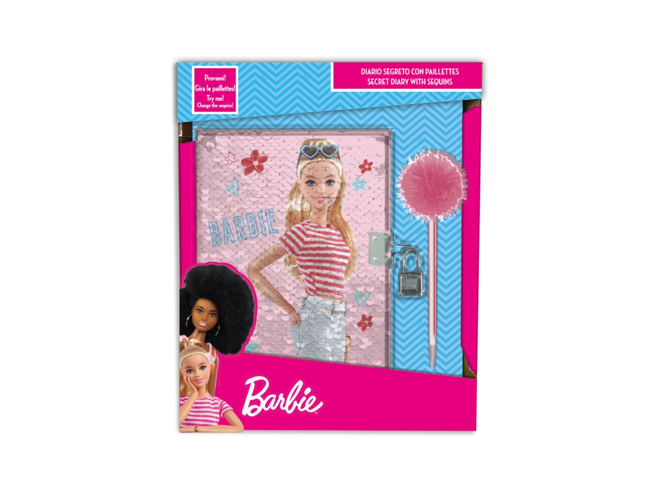 BARBIE DIARIO PAILETTES REVERSI. BR0825