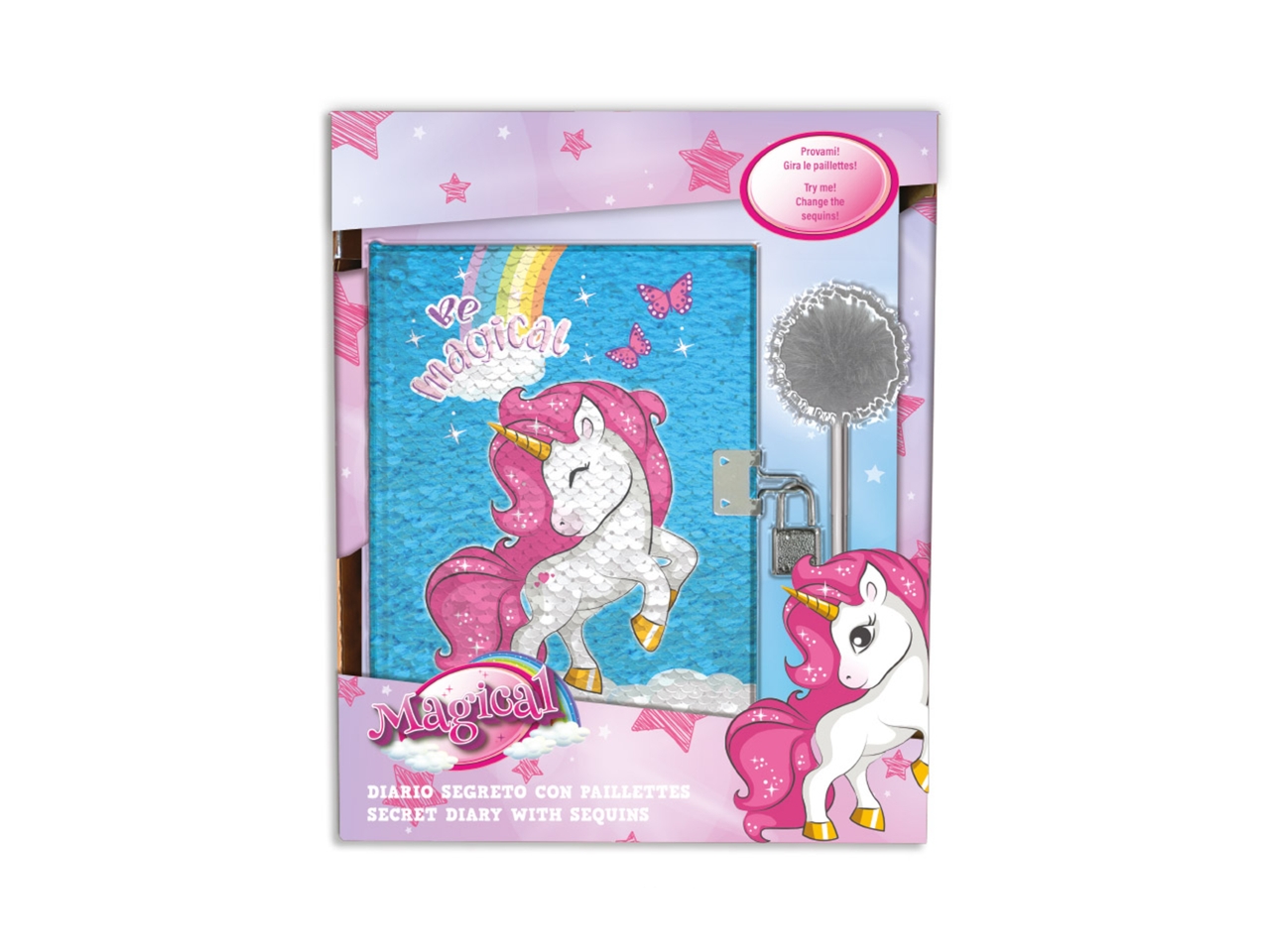 DIARIO PAILETTES REVE. UNICORNO UNI0825