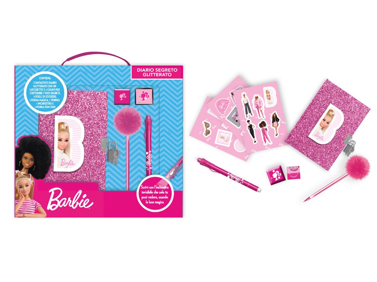 DIARIO SEGRETO GLITTERATO BARBIE BR0824