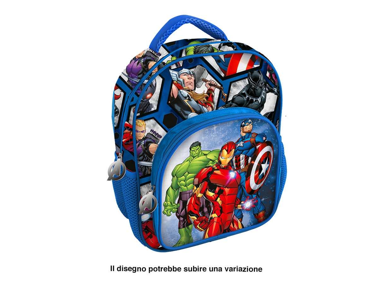 AVENGERS ZAINO 30CM CON TASCA DELUXE 672842 AVENGERS ZAINO 30CM CON TASCA DELUXE 672842