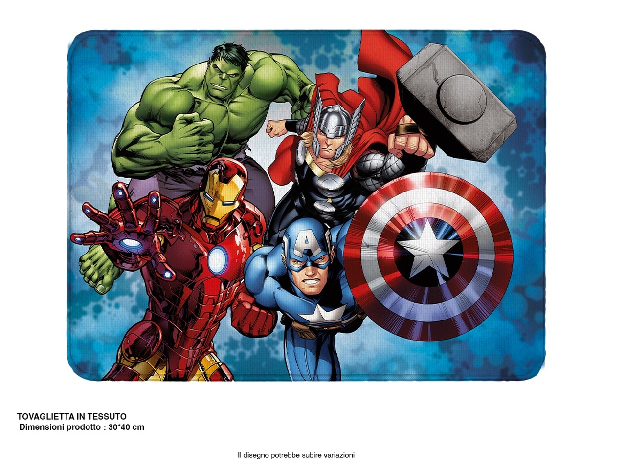 AVENGERS TOVAGLIETTA TESS. 40X30 AV1000