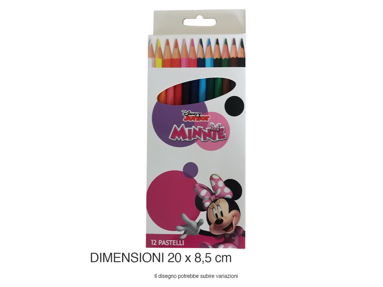 MINNIE COLORI A MATITA 12 PZ MIN0883