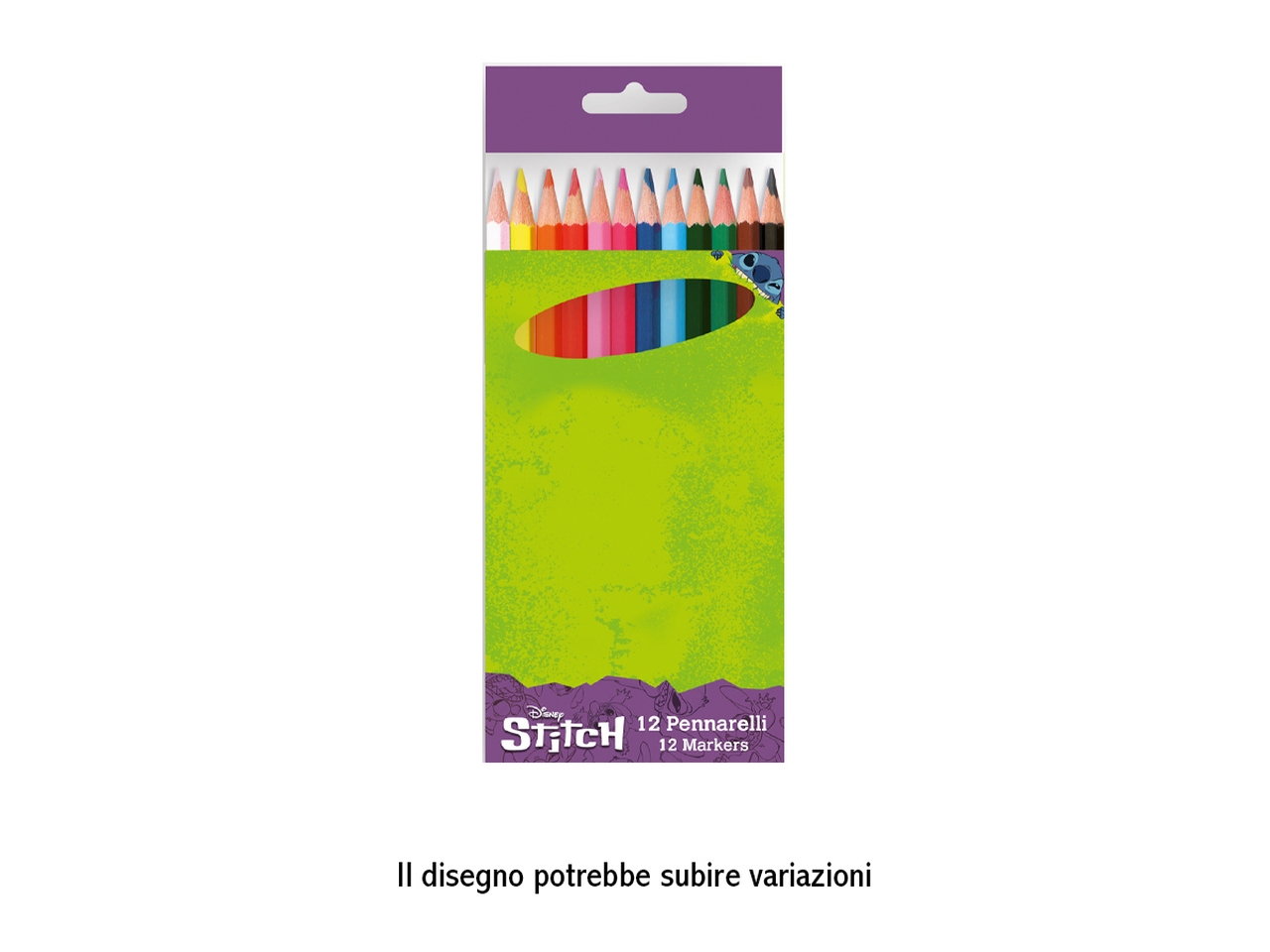 STITCH COLORI A MATITA 12 PZ LST0883