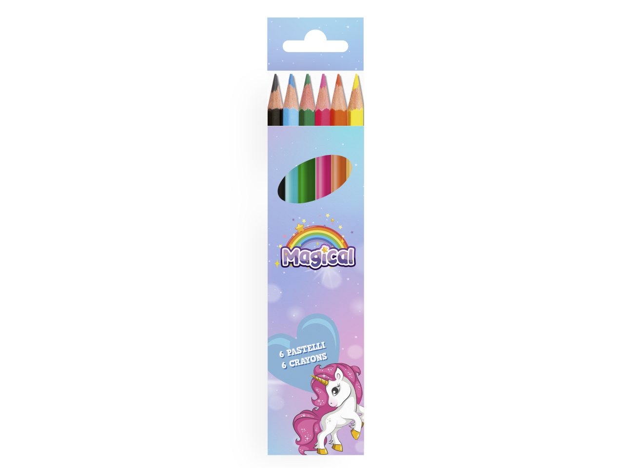 UNICORNO COLORI A MATITA 6PZ UNI1024