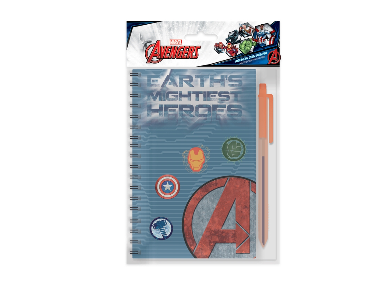 AVENGERS AGENDA 14X11 CON PENNA AV0951