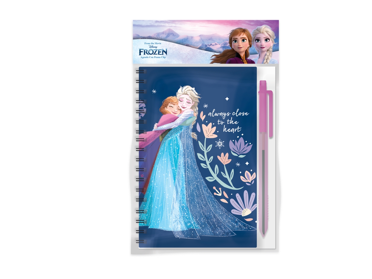 FROZEN AGENDA 14X11 CM CON PENNA FR0951