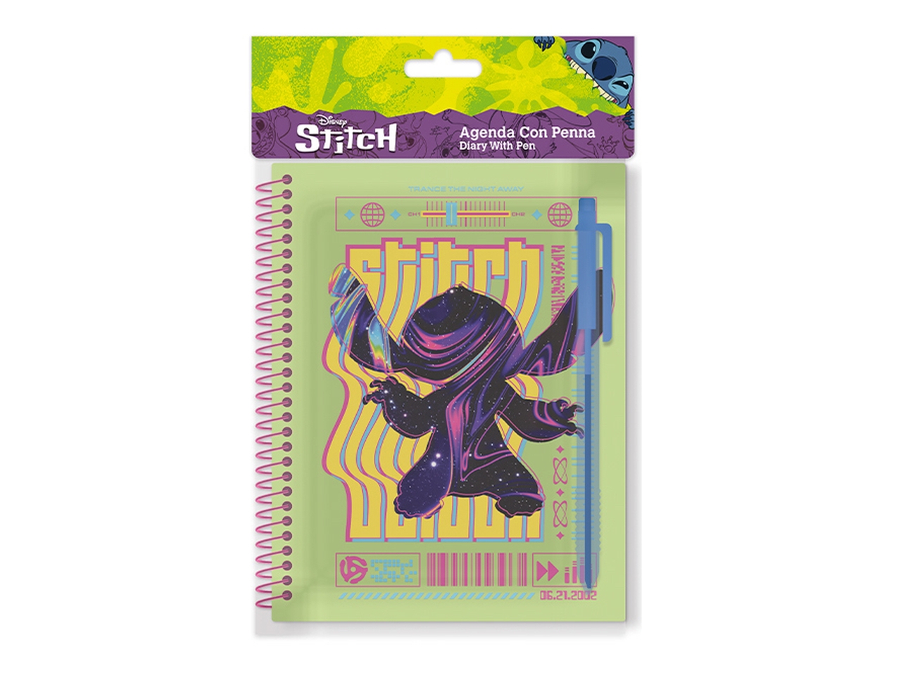 STITCH AGENDA 14X11CM CON PENNA LST0951