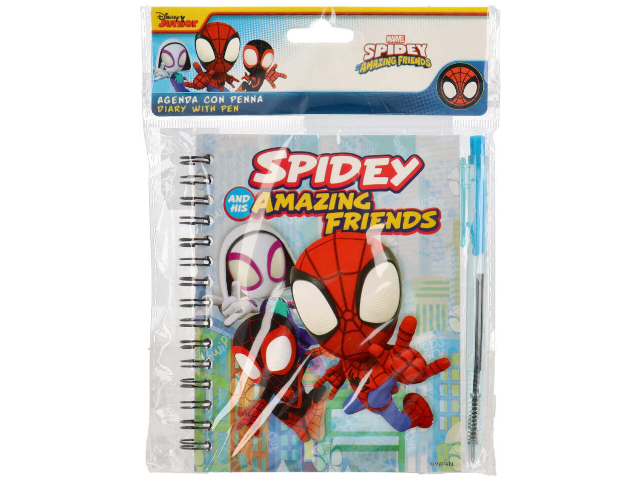 SPIDEY AGENDA 14X11CM CON PENNA SPY0951