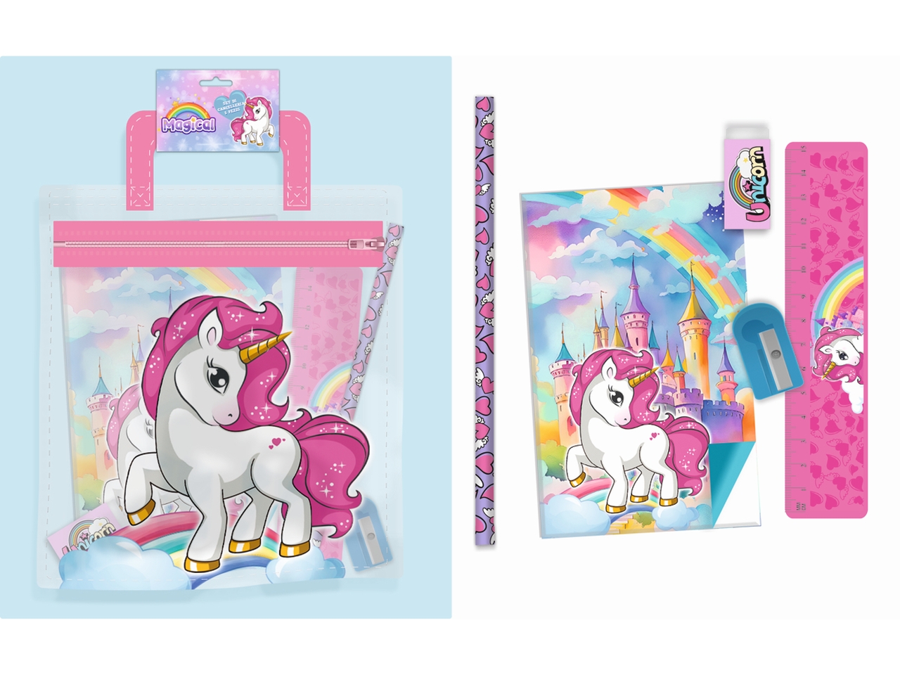 UNICORNO SET CANCELLERIA UNI0952