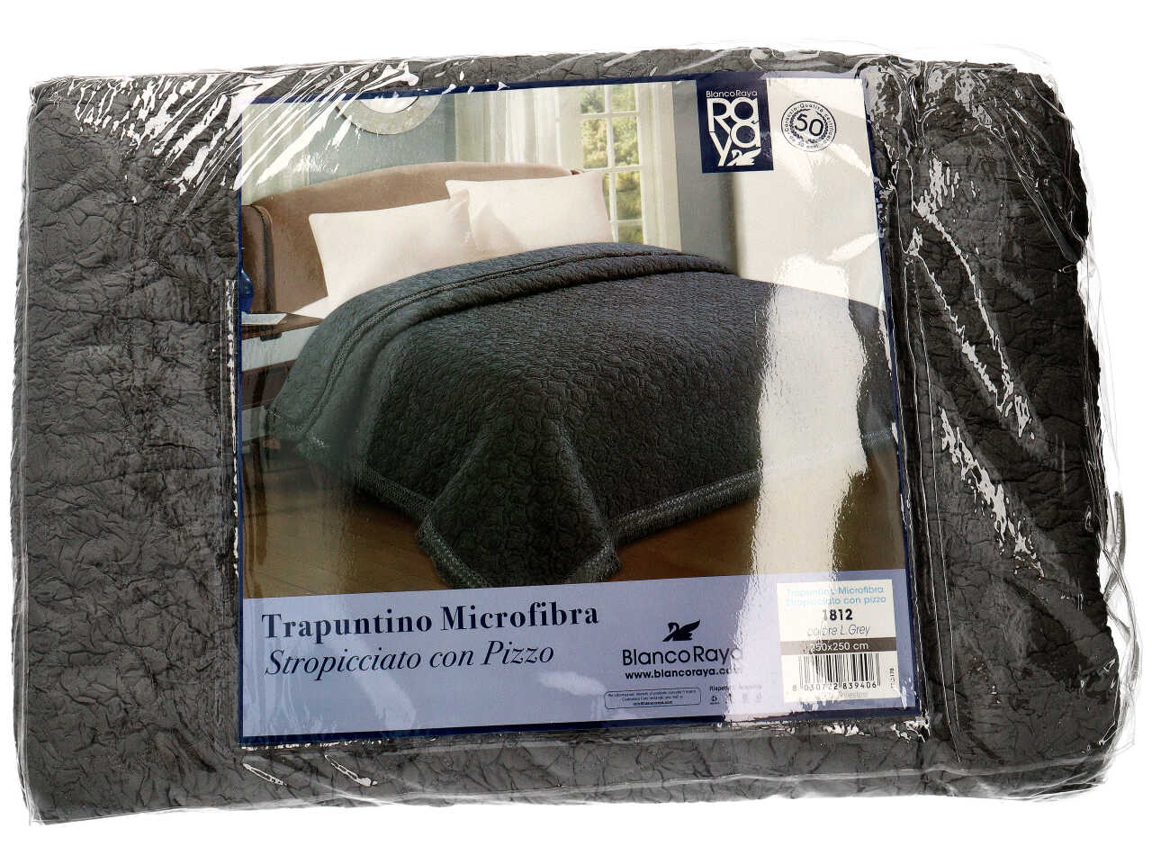 TRAPUNTINO BLANCO RAYA GRIGIO TRAPUNTINO BLANCO RAYA GRIGIO