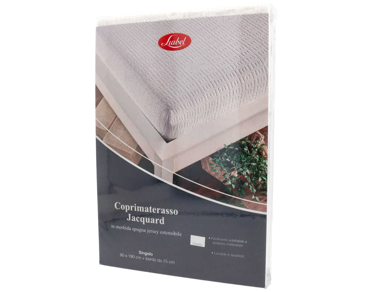 COPRIMATERASSO JAQUARD LIABEL SINGOLO