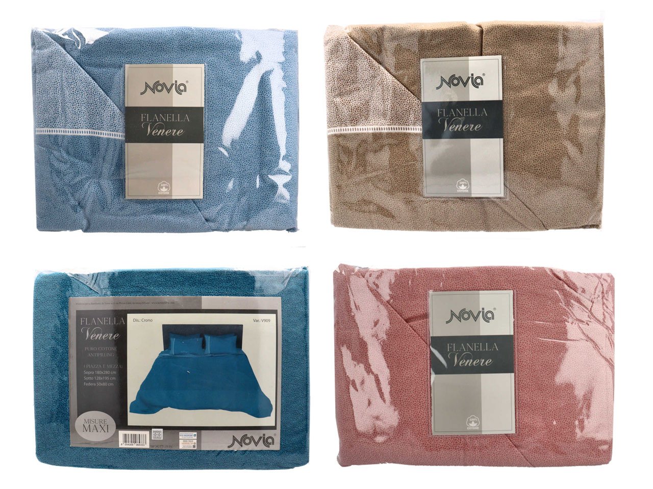 COMPLETO LENZUOLO FLANELLA 1PIAZ.MEZZA