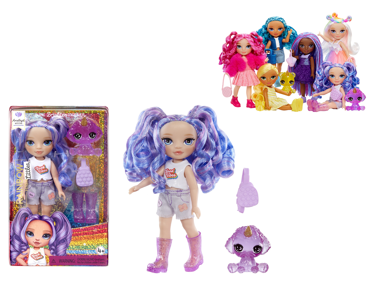 RAINBOW HIGH LITTLES DOLLS AMETHYST 531234