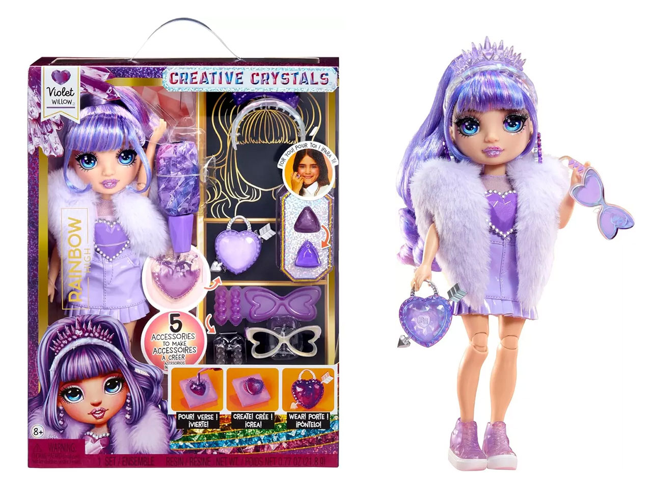 RAINBOW HIGH CRE.CRYSTALS VIOLET 121404