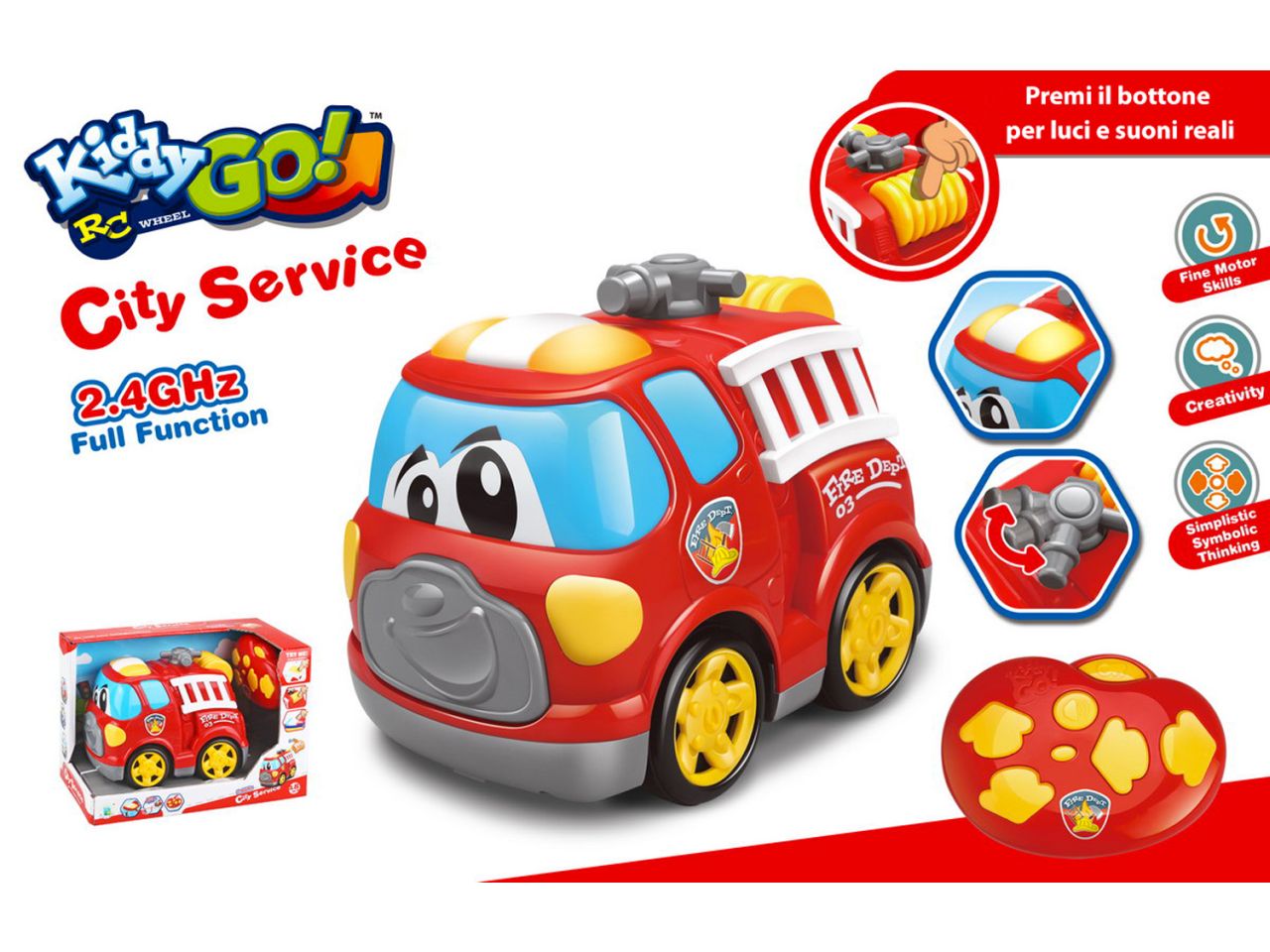 KIDDYGO! PRIMO CAMION POMPIERI MGG17023 KIDDYGO! PRIMO CAMION POMPIERI MGG17023