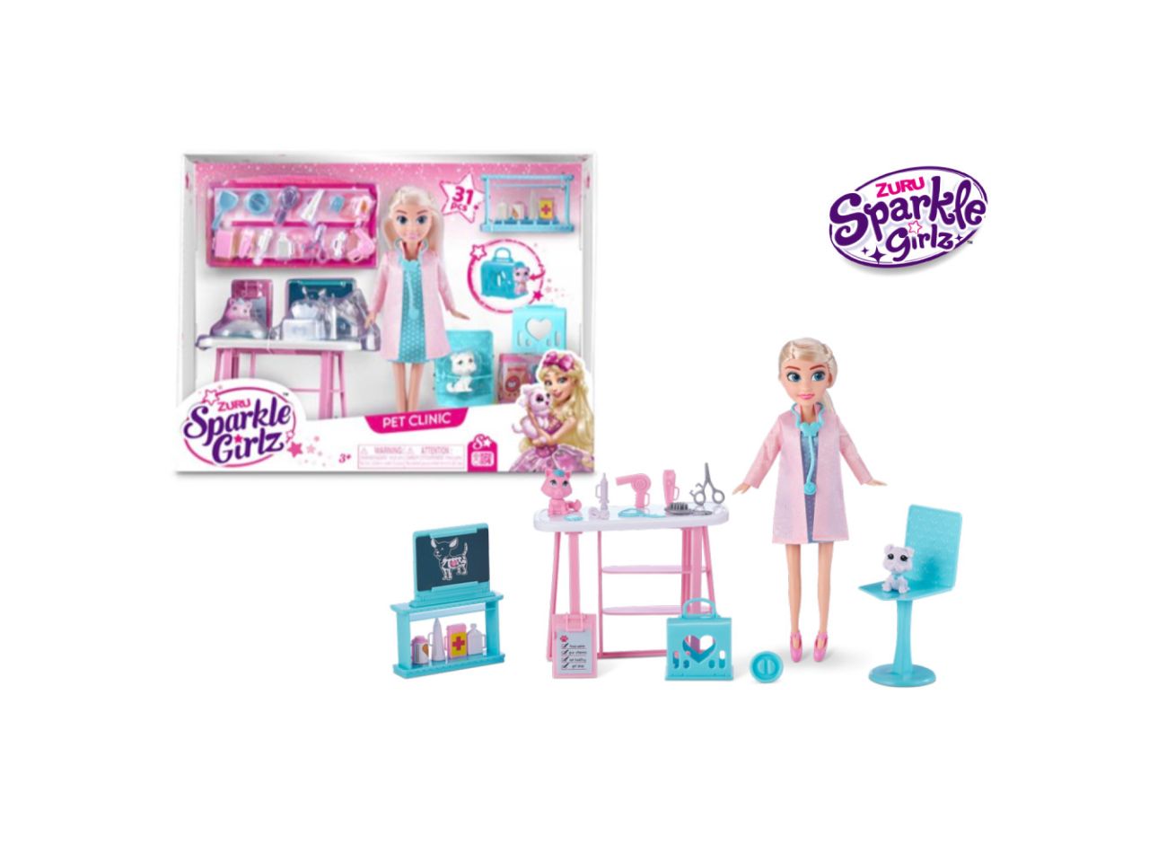 SPARKLE GIRLZ DOLL CON CLINIC ZUR100184