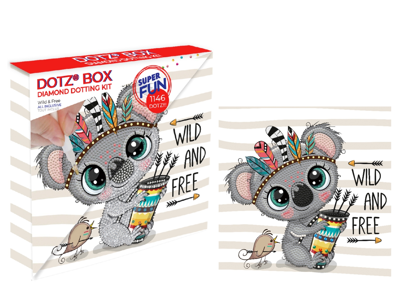 DIAMOND DOTZ KOALA WILDFREE DDZDBX.026 $ DIAMOND DOTZ KOALA WILDFREE DDZDBX.026 $