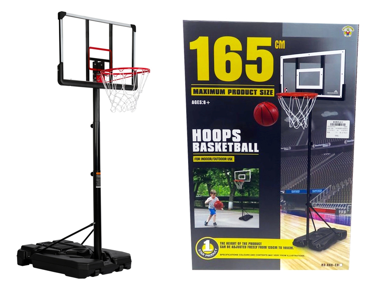 BASKET TABELLONE RETTANGOLARE 165CMMGG444147