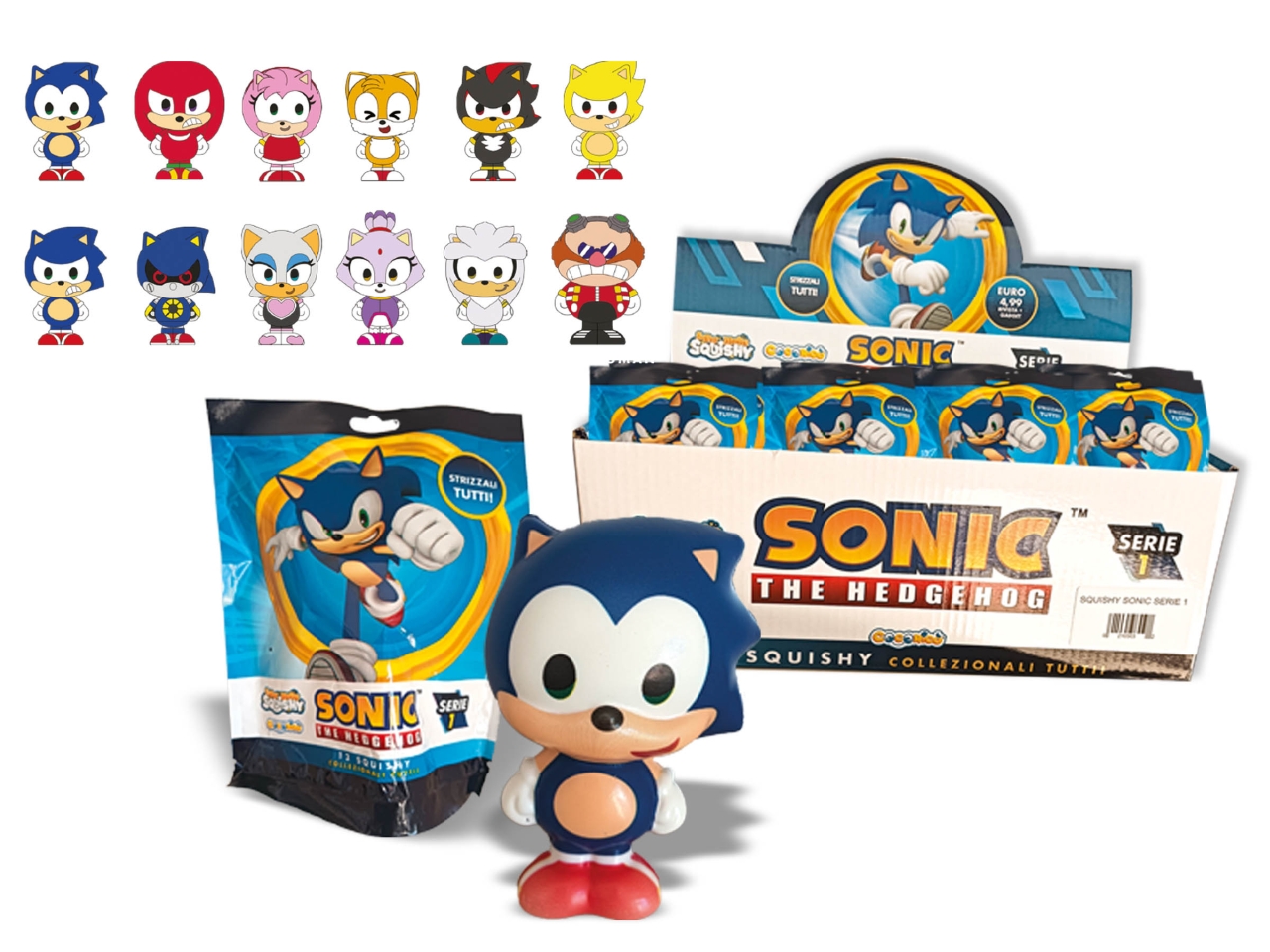 SONIC SQUISHY 10CM ASSORTITI SNC230016