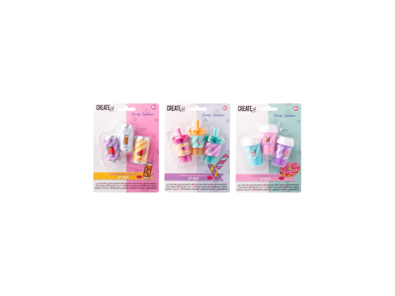 CREATE IT!CANDY LIP BALM 3PZ CRE84805 CREATE IT!CANDY LIP BALM 3PZ CRE84805