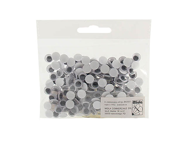 OCCHI MOBILI ADESIVI 8mm 200pz 600/8