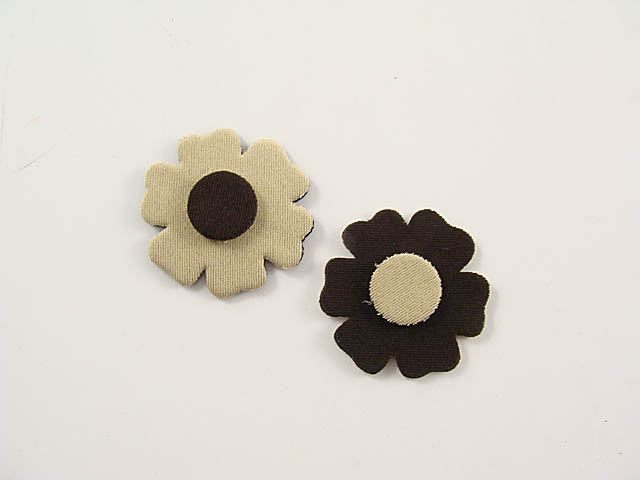 FIORE 6 PETALI MARRONE 4cm AN/10-12