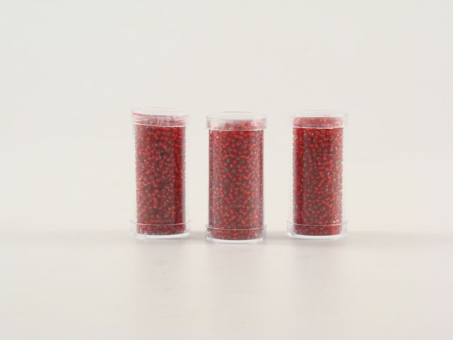 PERLE 2,4mm VETRO ROSSE .0/03-27