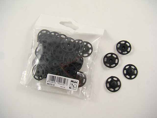 BOTTONI AUT.21mm PLAS.25pz NERI 462/5-5