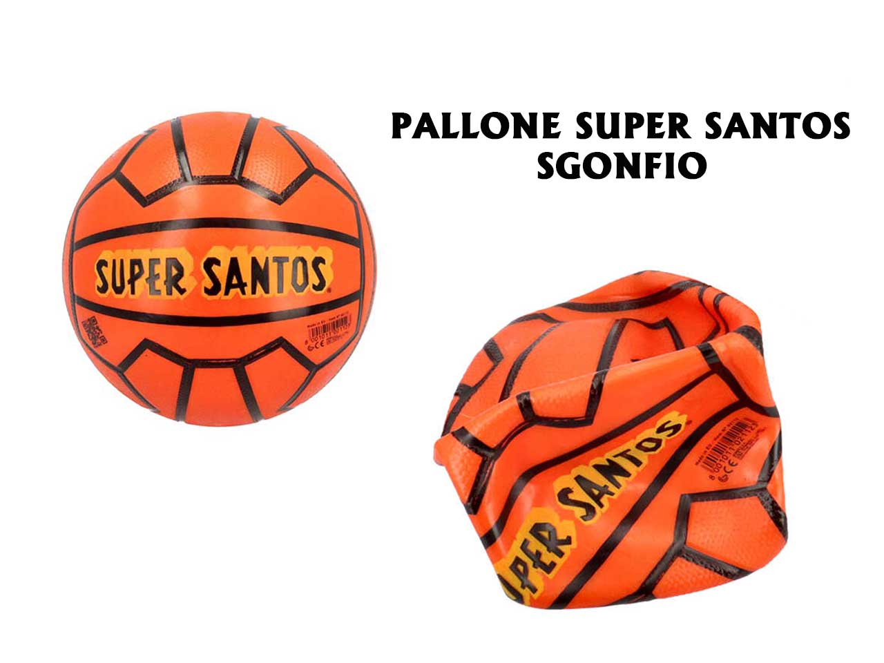 PALLONE 23cm SUPER SANTOS SGONFIO $