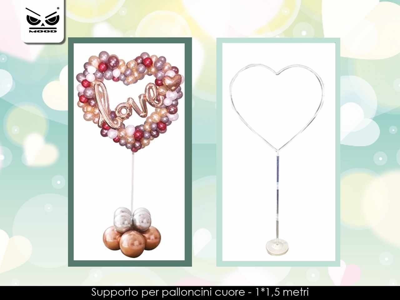 SUPPORTO PER PALLONCINI CUORE VT251