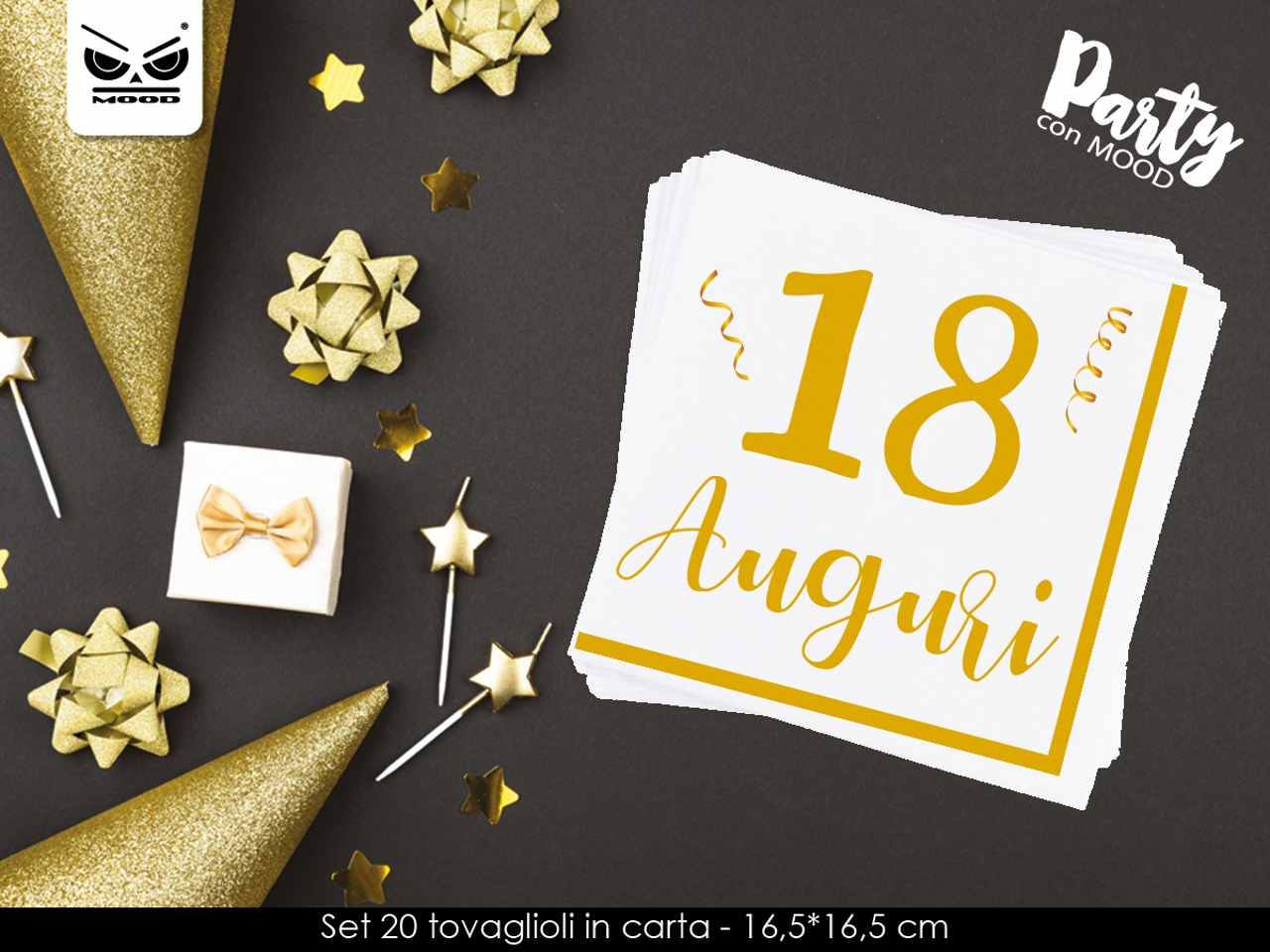 TOVAGLIOLI 18 ANNI ORO 20pz ST6072