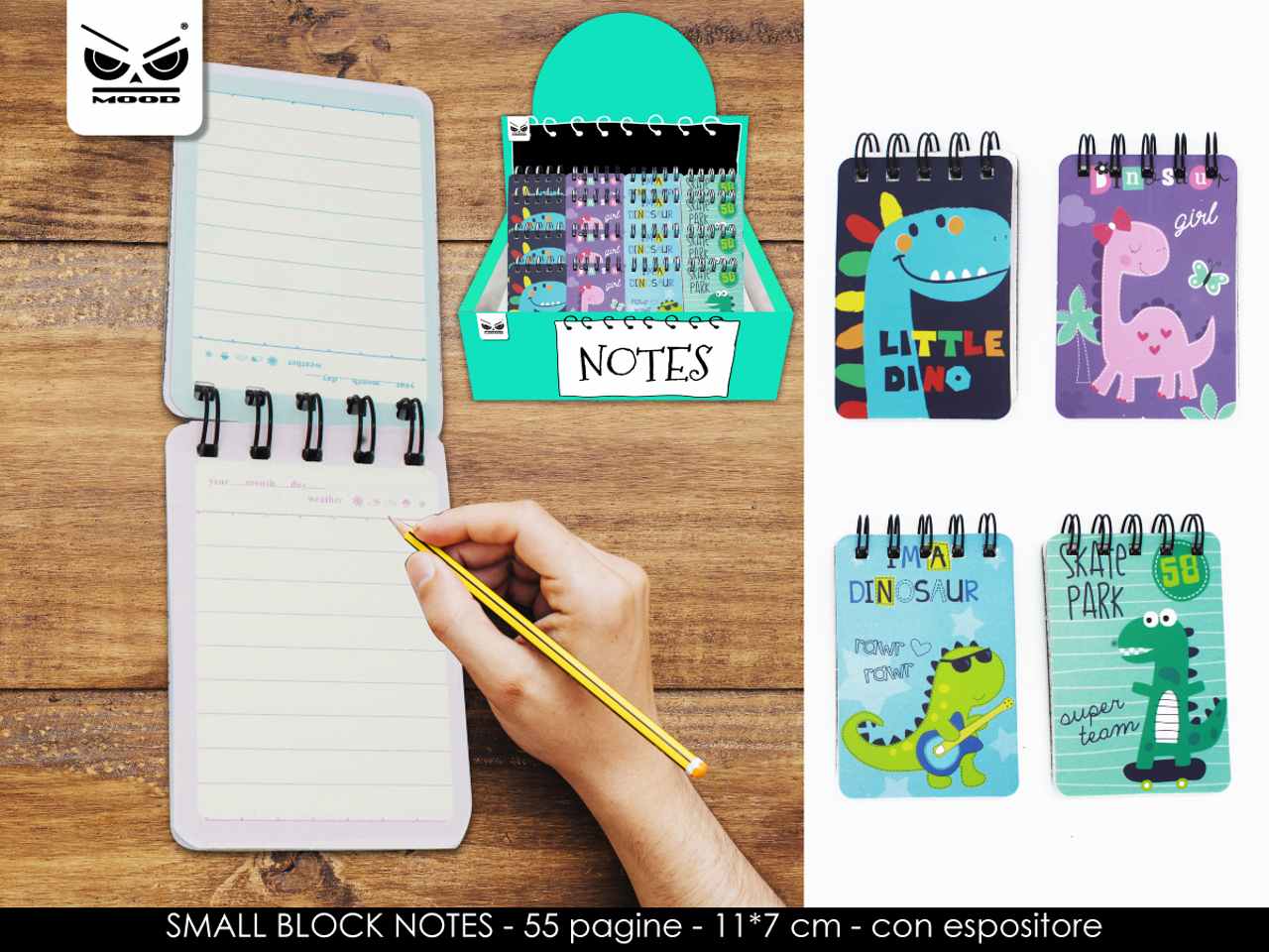 MINI BLOCK NOTES DINOSAURO ST6653