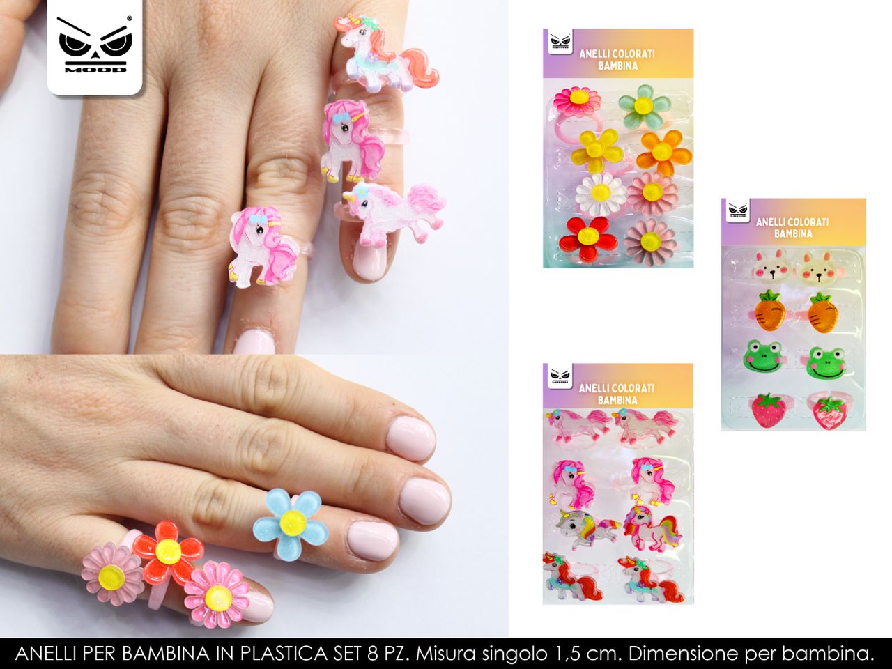 ANELLI PER BAMBINA IN PLASTICA – ST6990