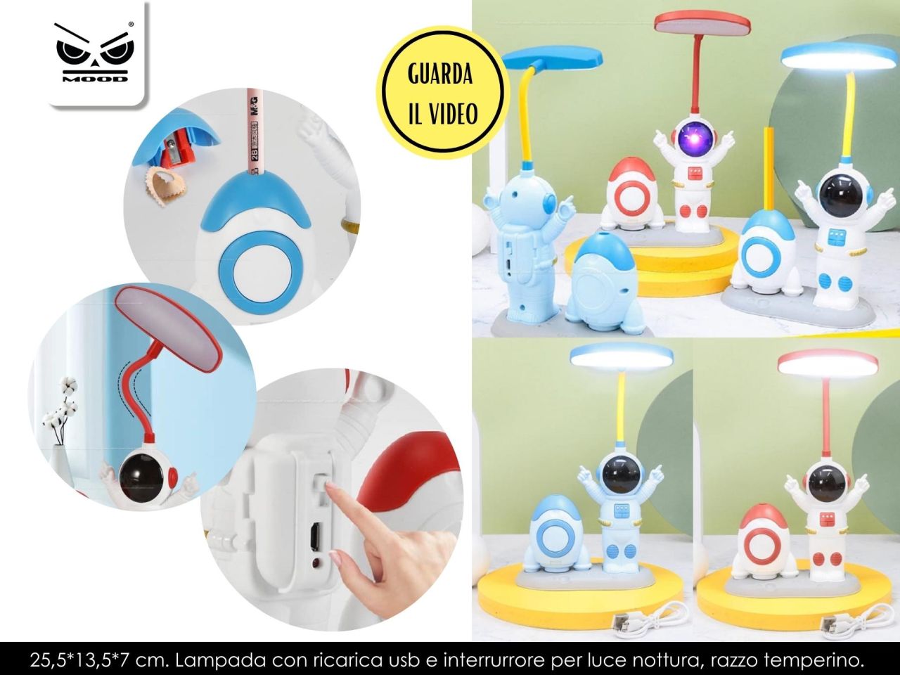 LAMPADA ASTRONAUTA MISURA 25,5X1 ST7118 LAMPADA ASTRONAUTA MISURA 25,5X1 ST7118