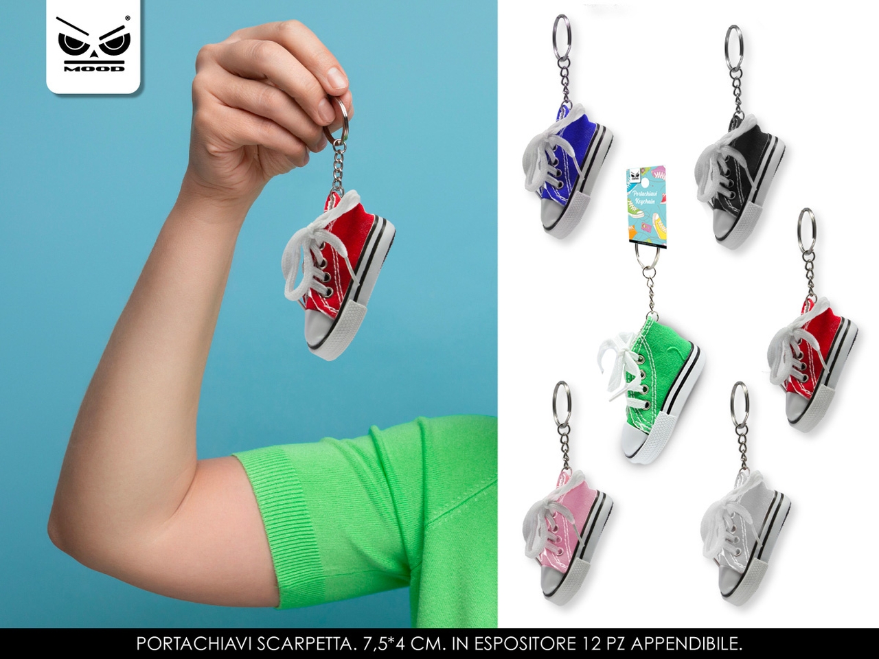 PORTACHIAVI SCARPETTA 7,5X4CM ST6930