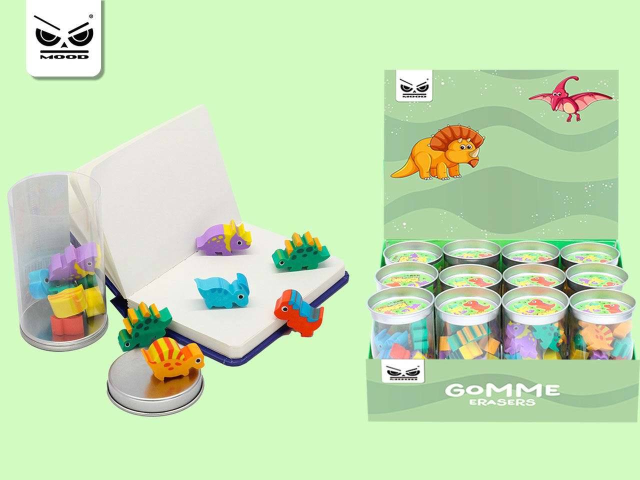 GOMMINE MINI DINOSAURI 12 PZ ST7422