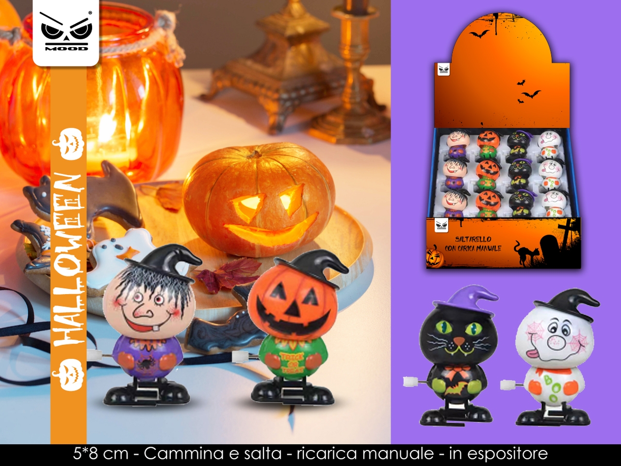 SALTARELLO HALLOWEEN CON CARICA MANUALE ASS. HT887