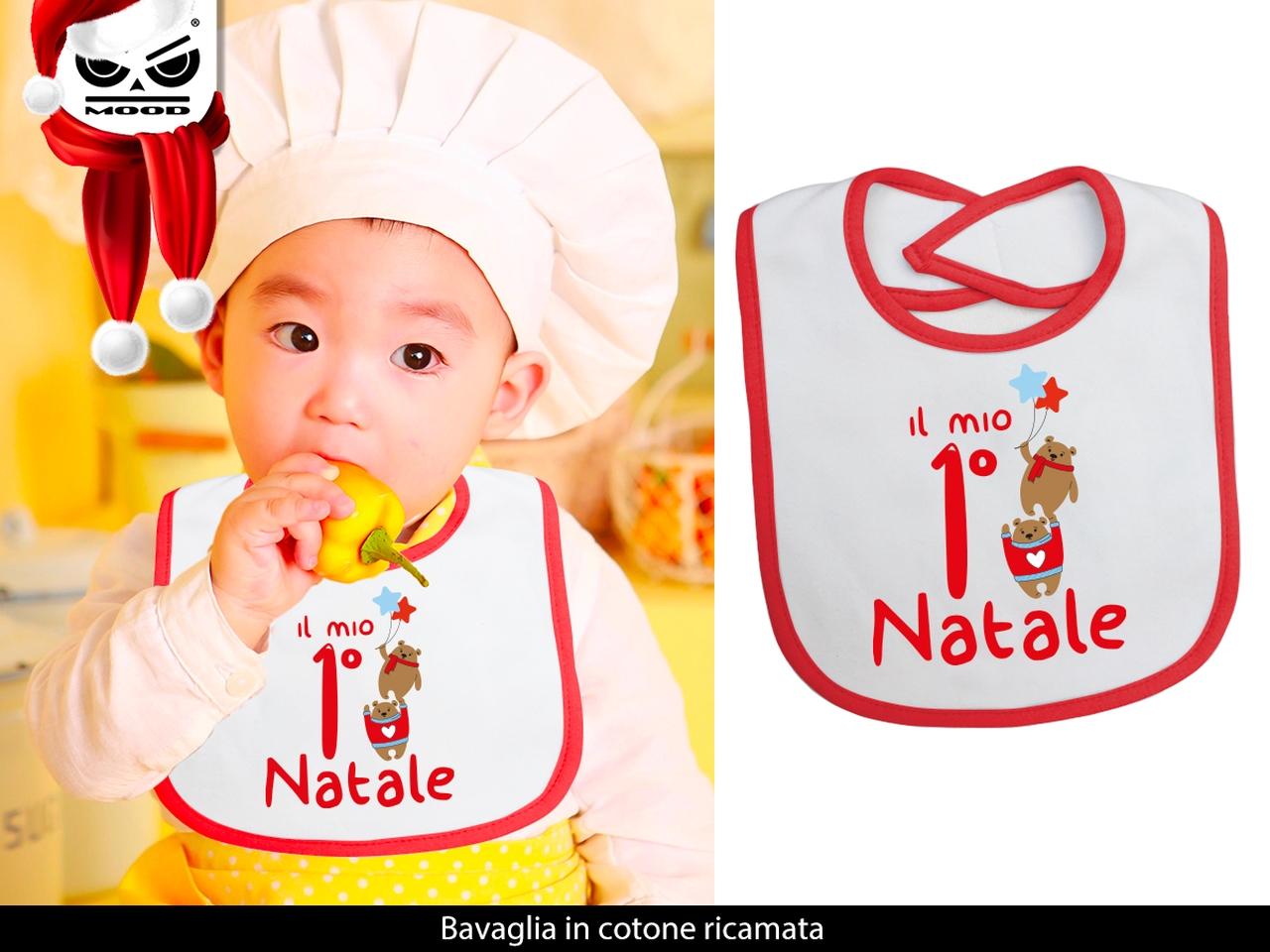 BAVETTA IL MIO 1 NATALE XT3318 BAVETTA IL MIO 1 NATALE XT3318