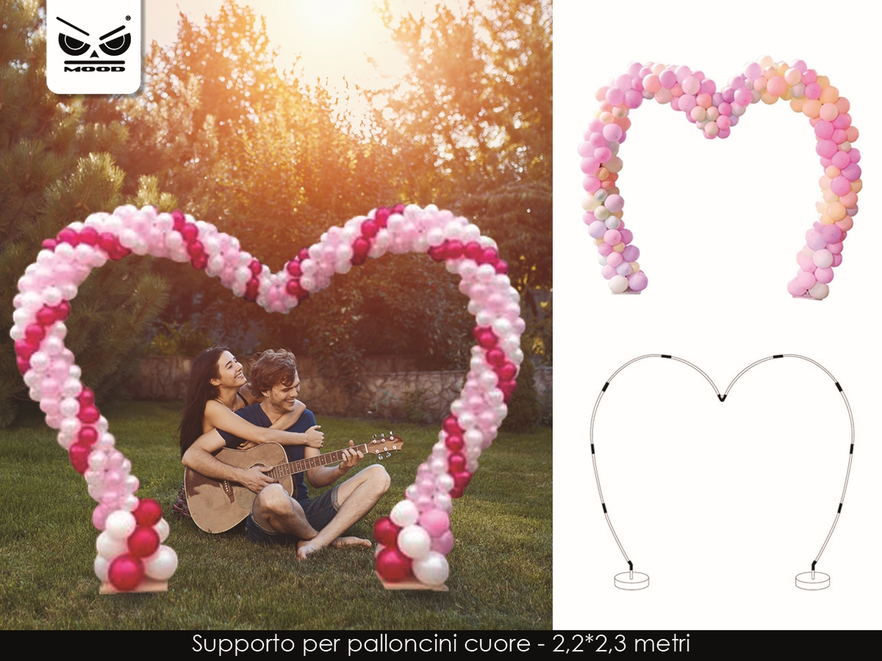 ARCO PER PALLONCINI CUORE VT249