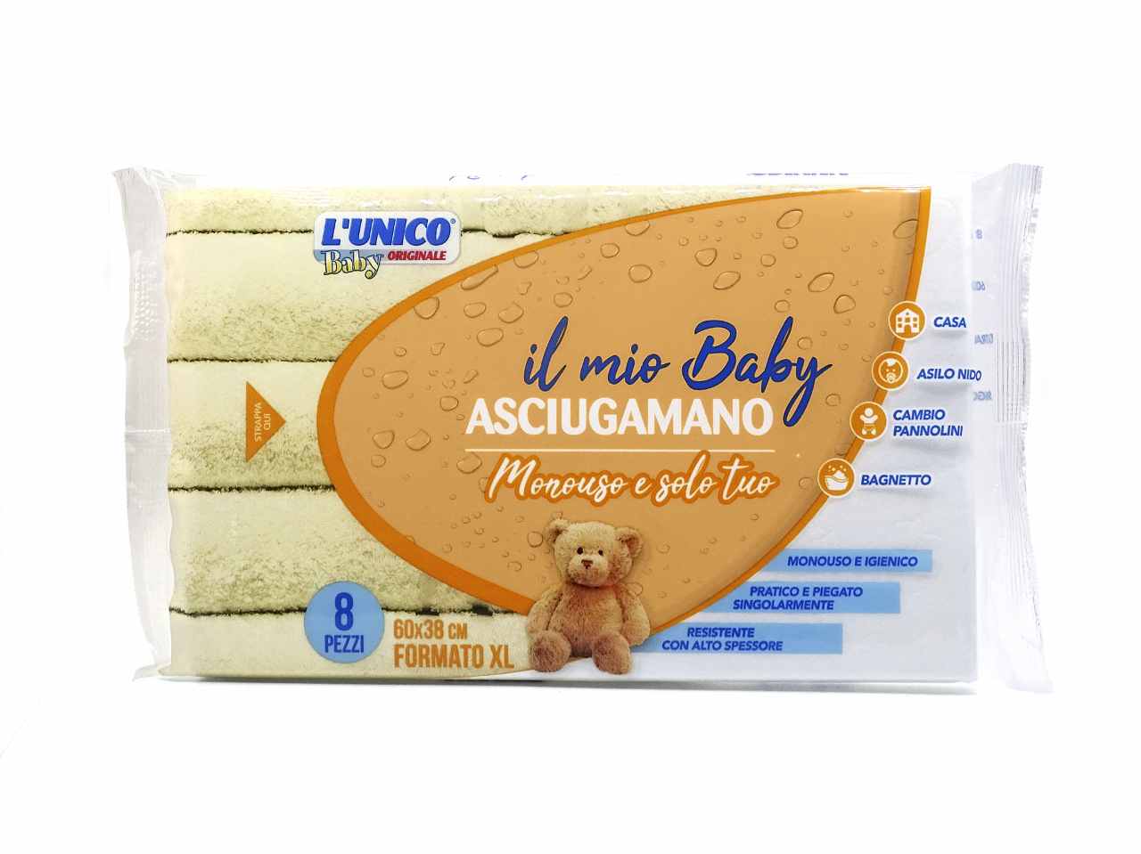 IL MIO BABY ASCIUGAMANO 8 pz BAZ20064 IL MIO BABY ASCIUGAMANO 8 pz BAZ20064