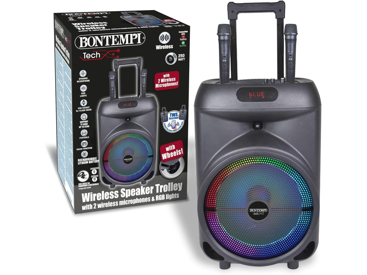 CASSA TROLLEY WIRELESS 2MICROF. 491080