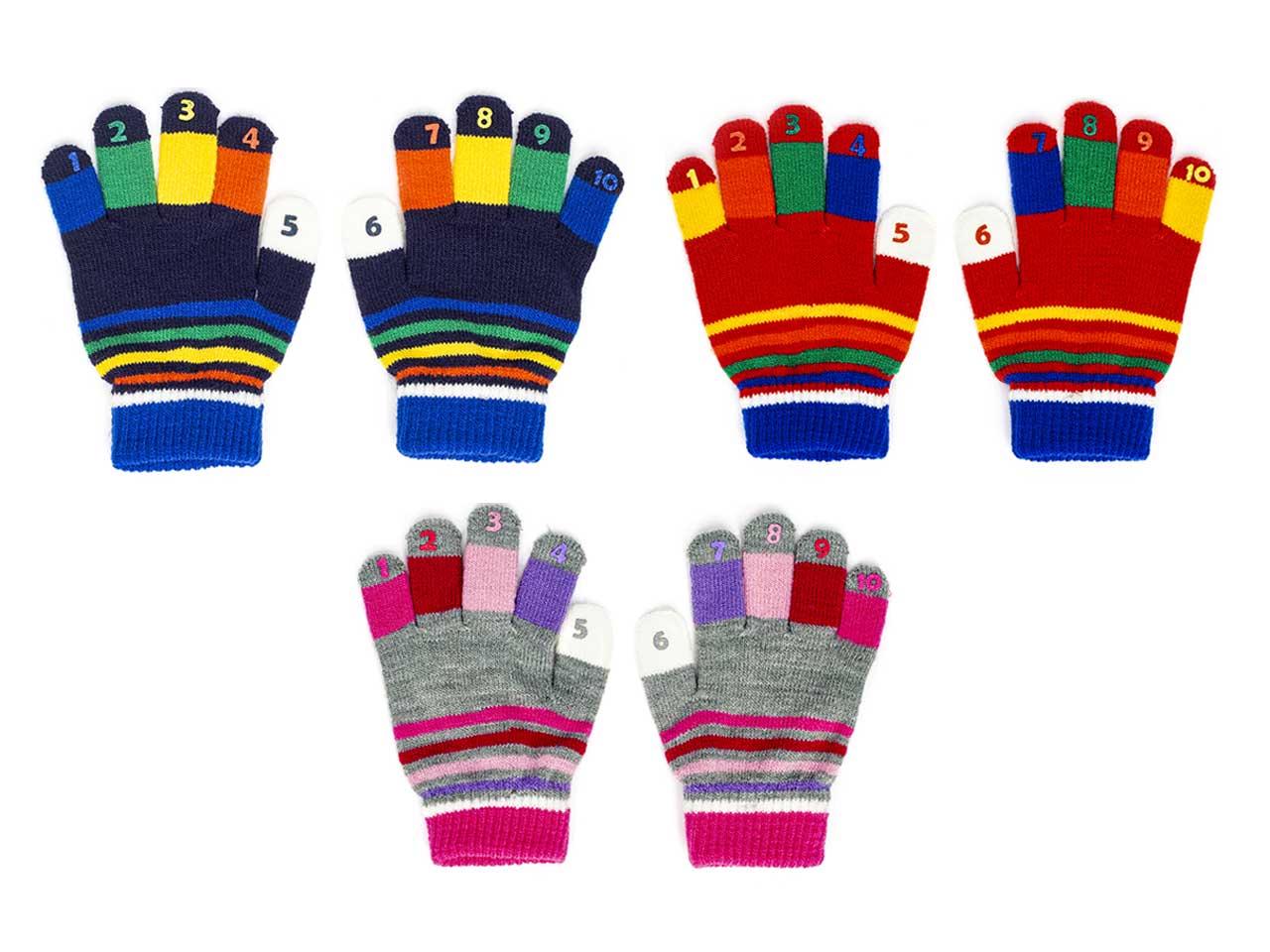 GUANTI MAGICI UNISEX CON NUMERI GL1359