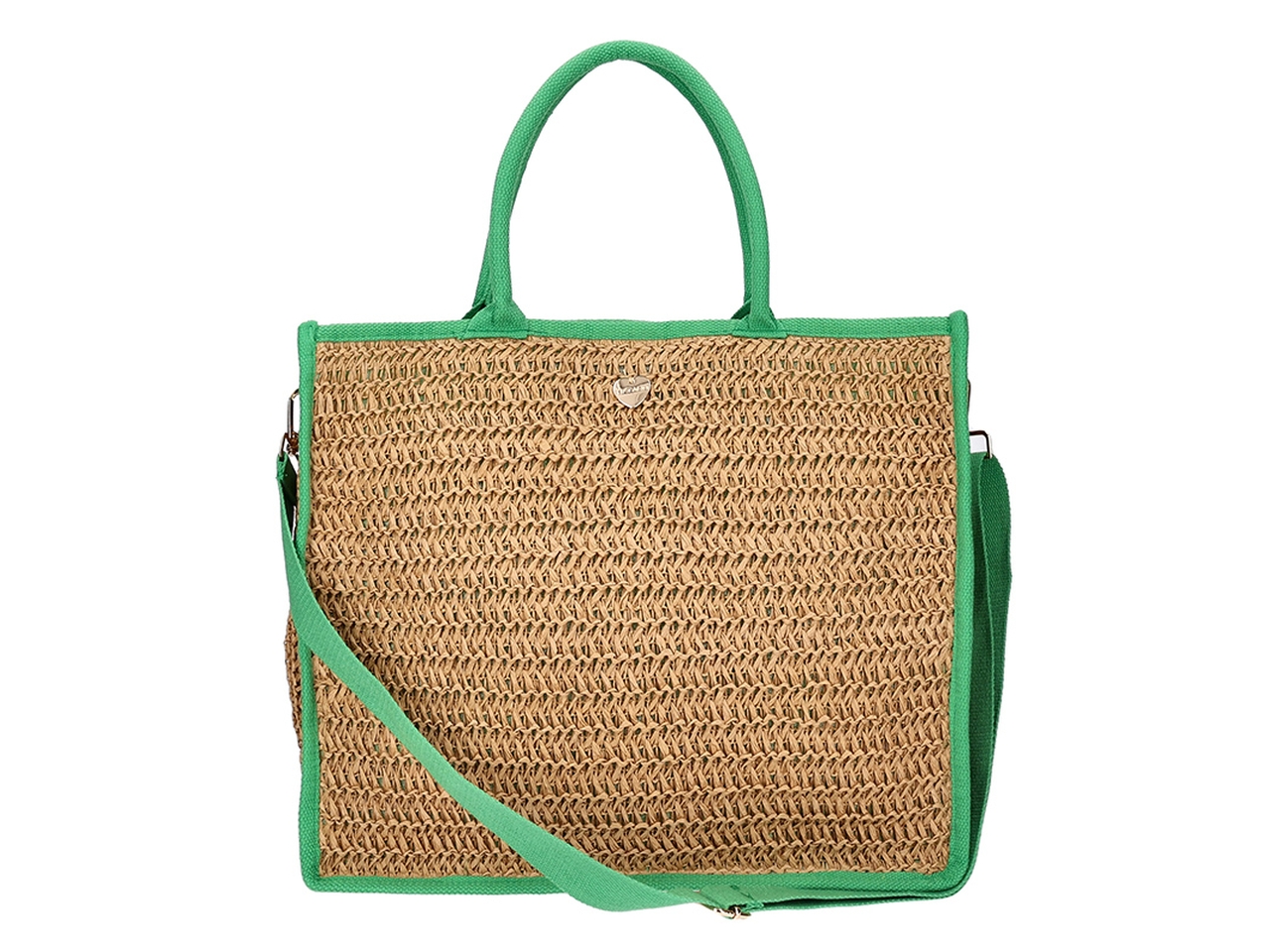 BORSA ESTIVA BICOLORE VERDE BP0284 BORSA ESTIVA BICOLORE VERDE BP0284