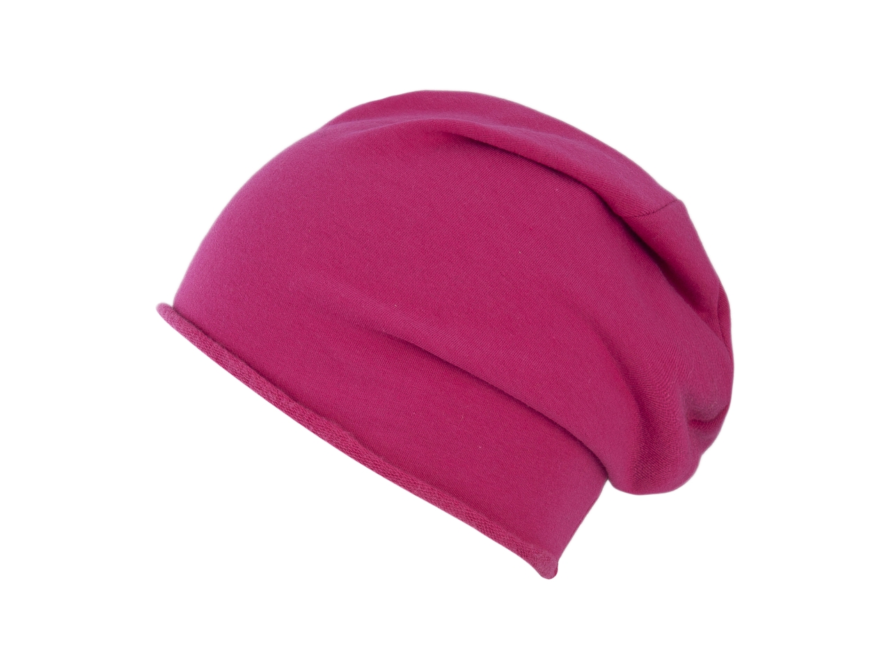 BERRETTO OVERSIZE FELPA FUXIA M CP1954