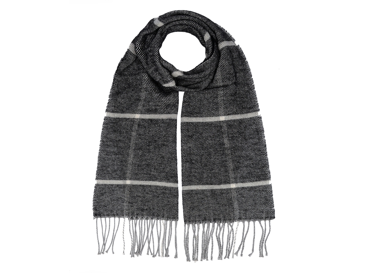 SCIARPA MISTO LANA30X170 NERO SI1354-46 SCIARPA MISTO LANA30X170 NERO SI1354-46