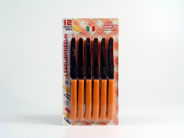 COLTELLI 12pz ARANCIO 24TFB12AR