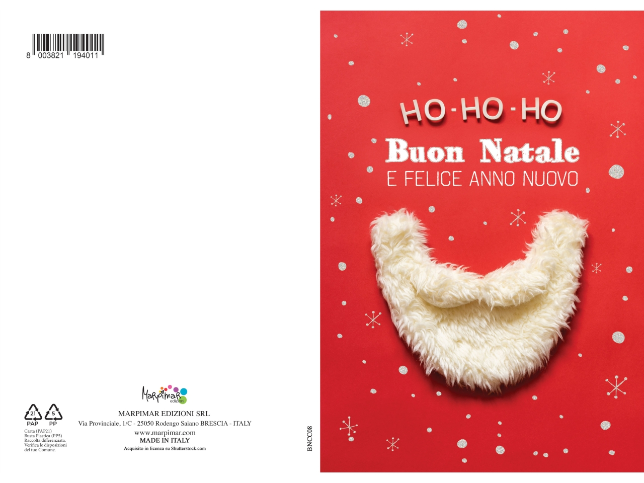 BIGLIETTO BUON NATALE BNCC08