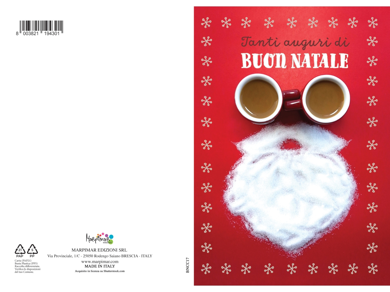 BIGLIETTO BUON NATALE BNCC17