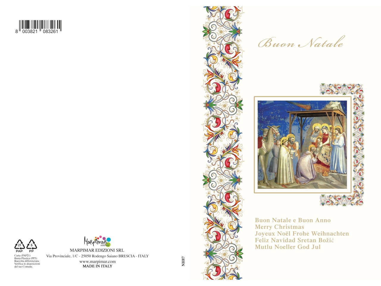 BIGLIETTO BUON NATALE NH87